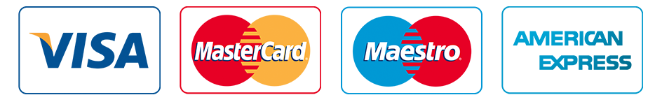 We accept all credit and debit cards